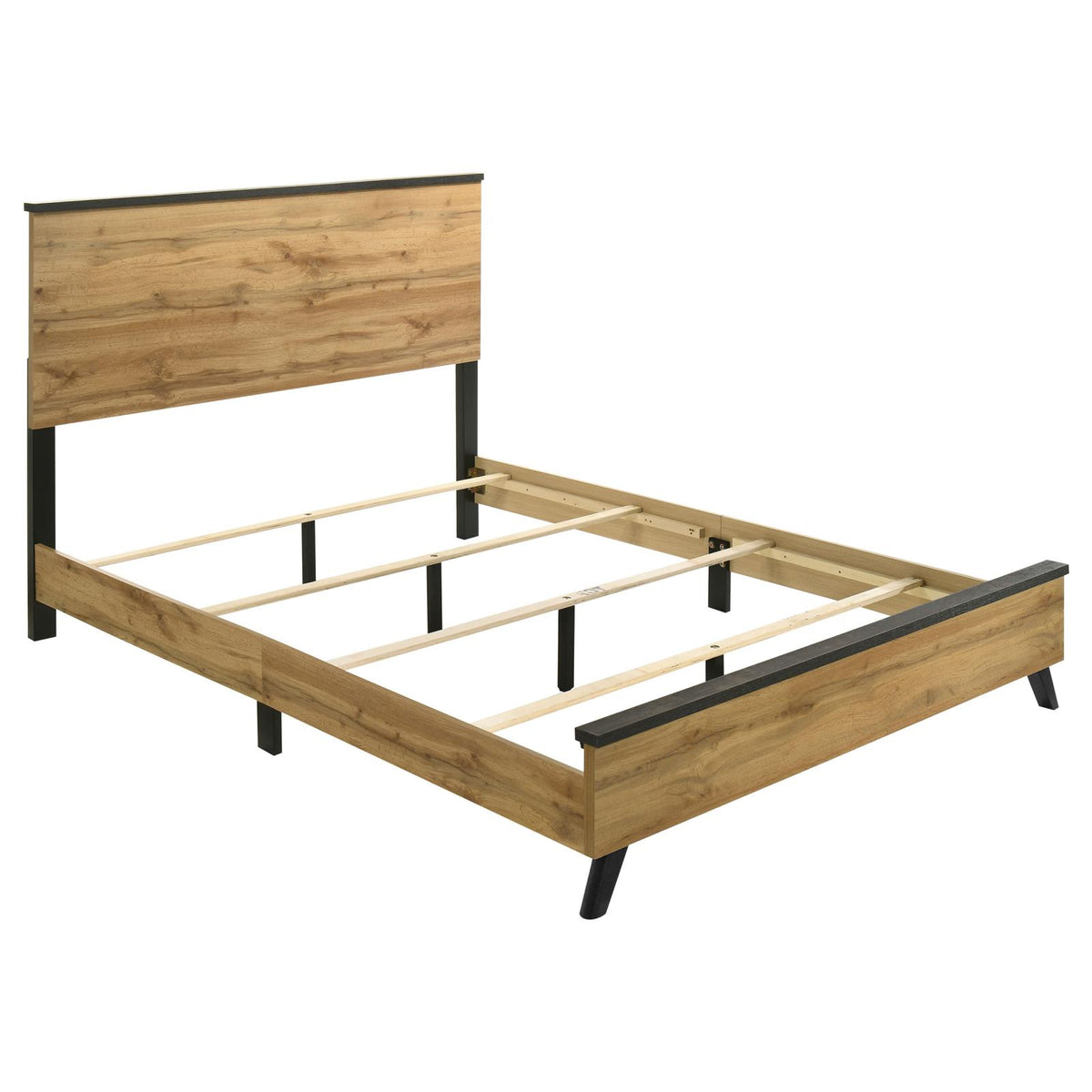 Kaywood Panel Bedroom Set - Weathered Brown / Natural Pine