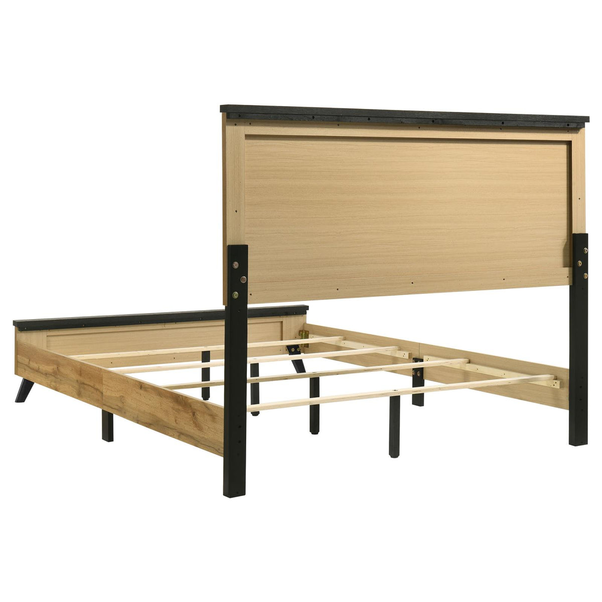 Kaywood Panel Bedroom Set - Weathered Brown / Natural Pine
