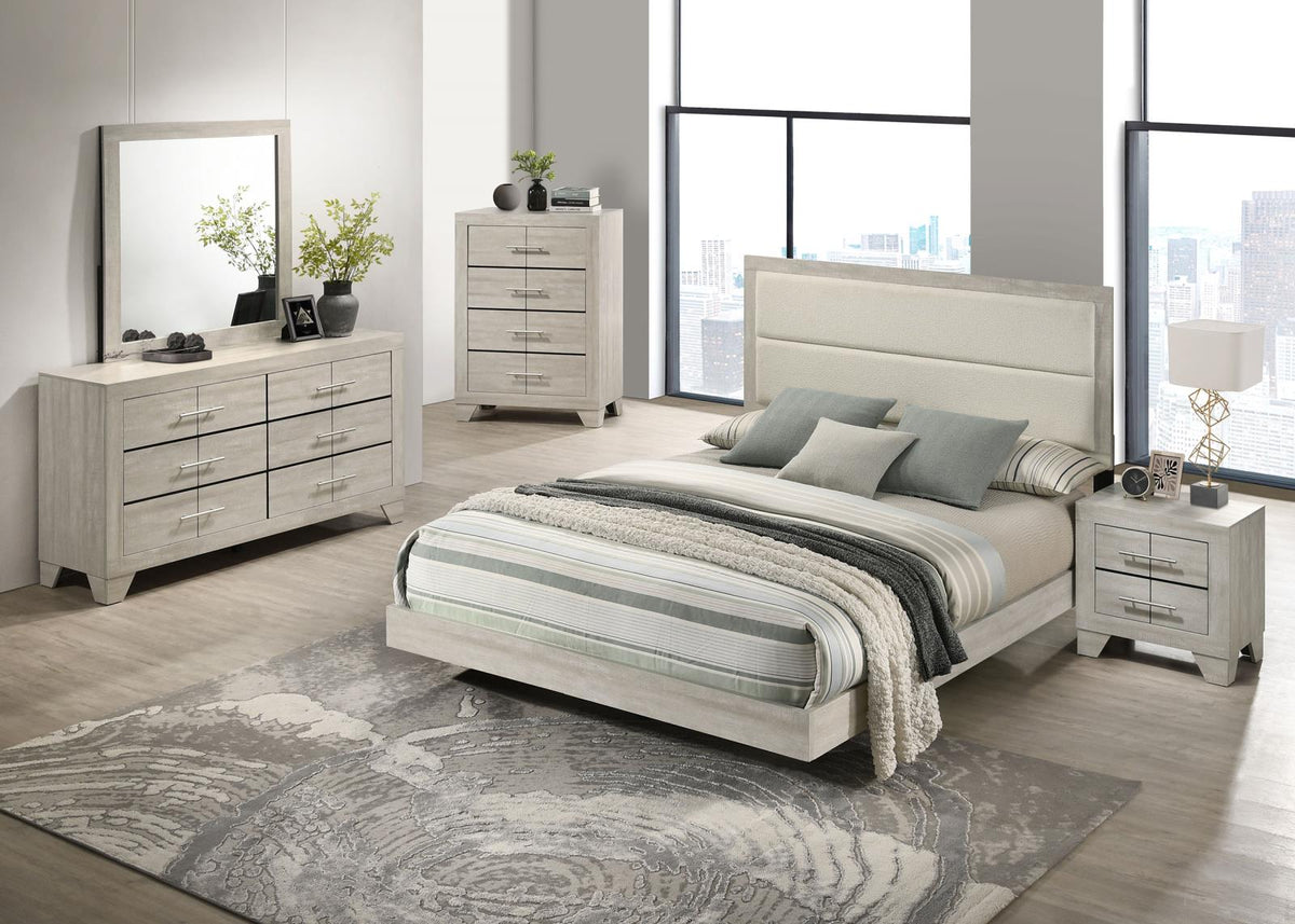 Trenton Panel Bedroom Set - Rustic Cream