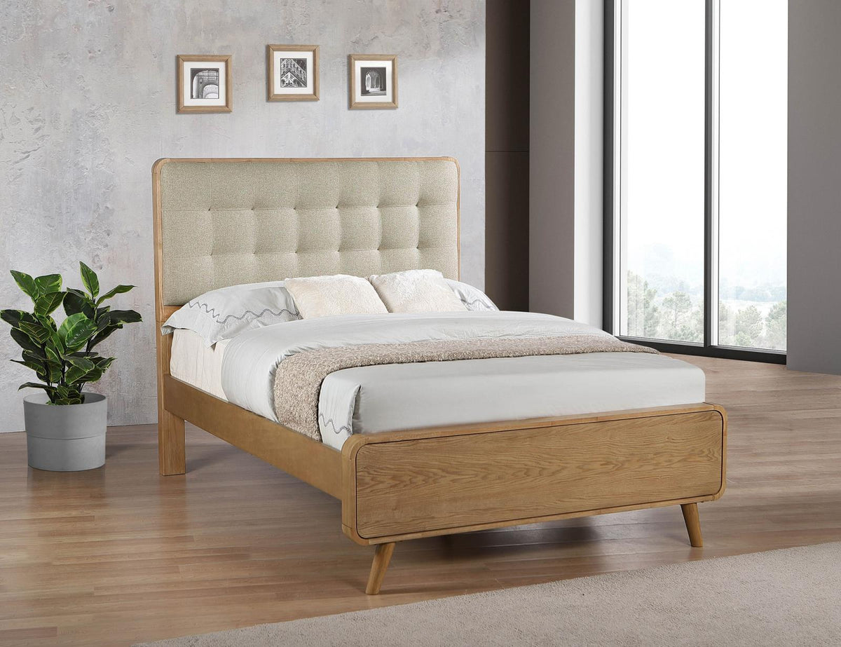 Robyn Platform Bedroom Set - Light Ash
