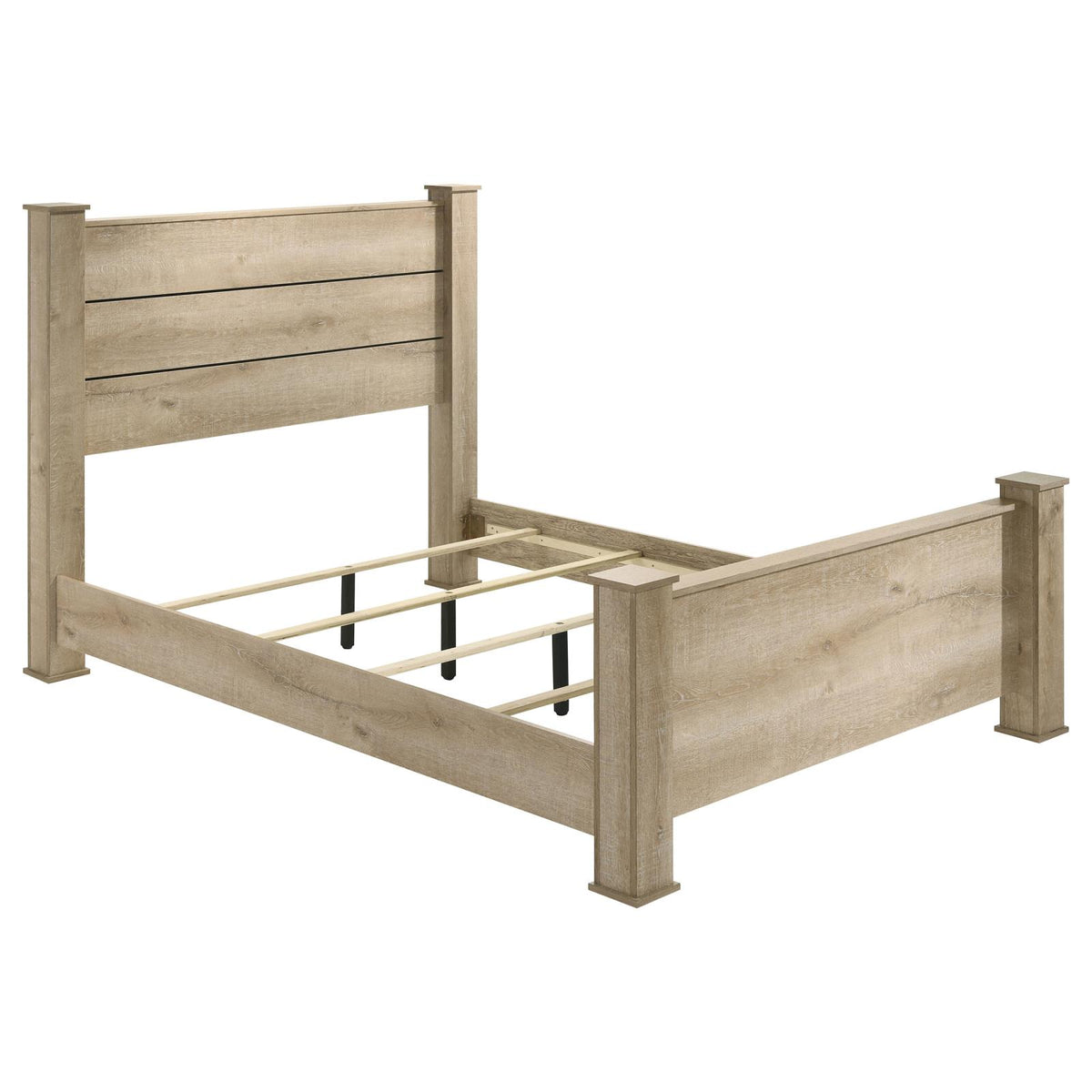 Oakglen Panel Bedroom Set - Weathered Oak