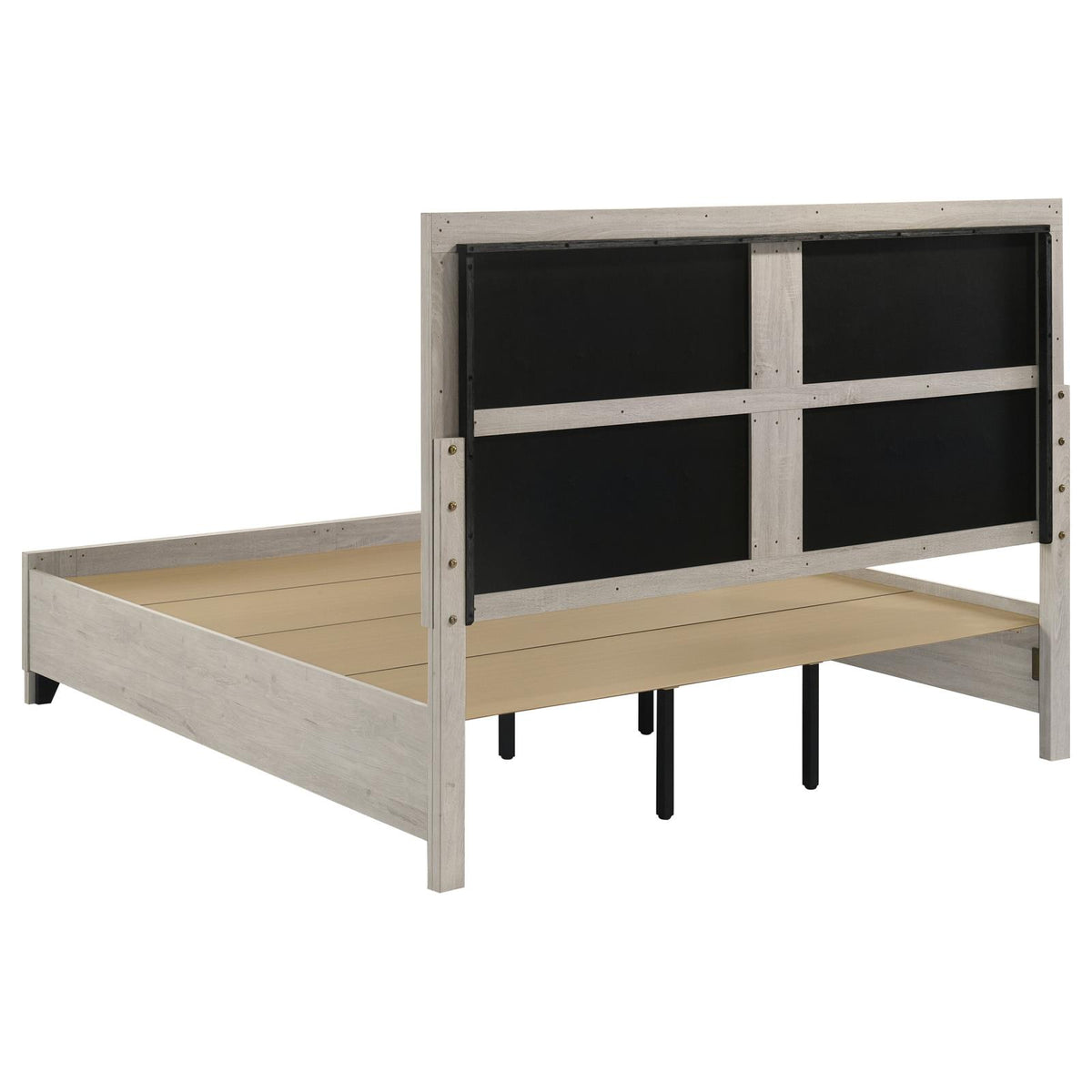 Farre Platform Bedroom Set - Washed Grey / Light Grey