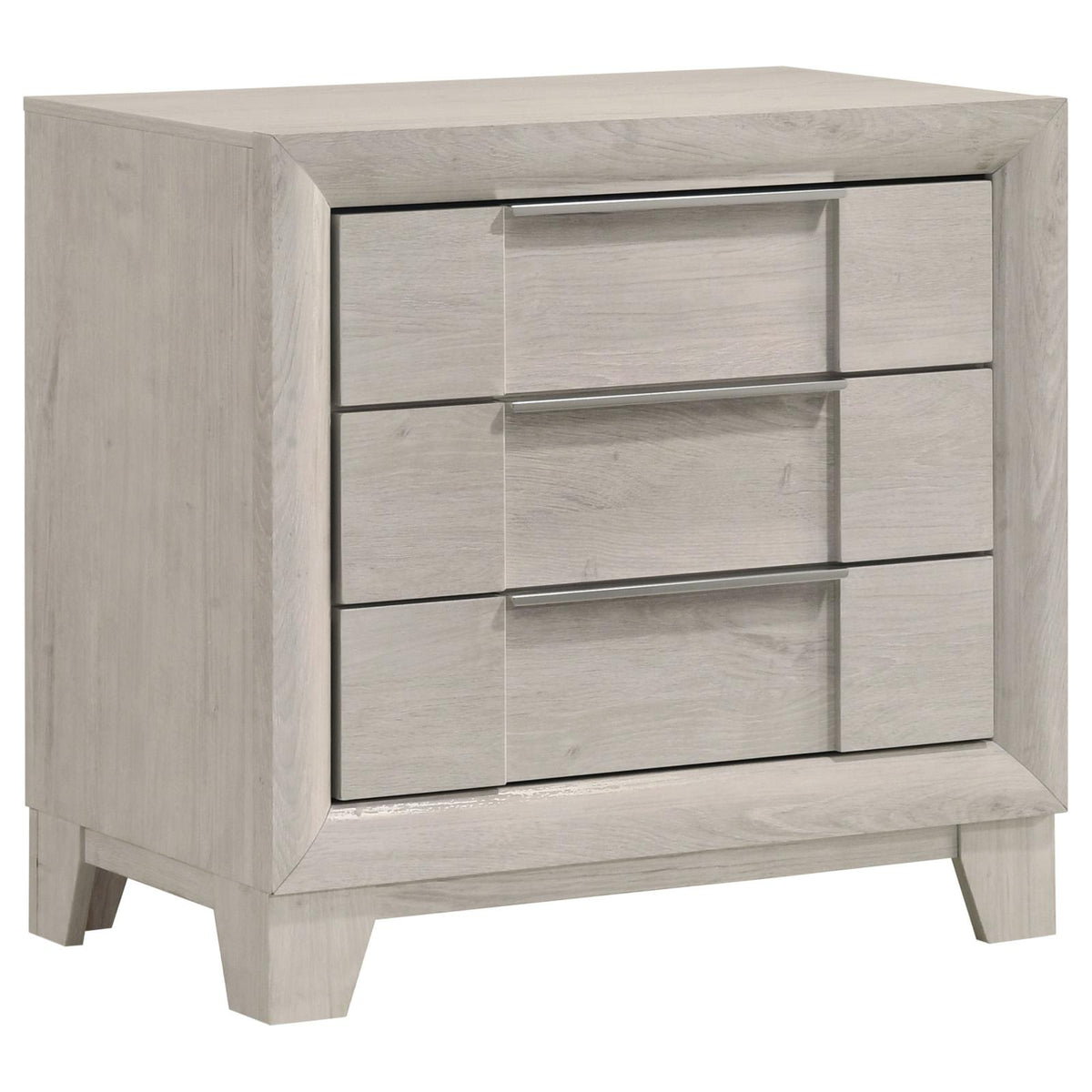 Farre Platform Bedroom Set - Washed Grey / Light Grey