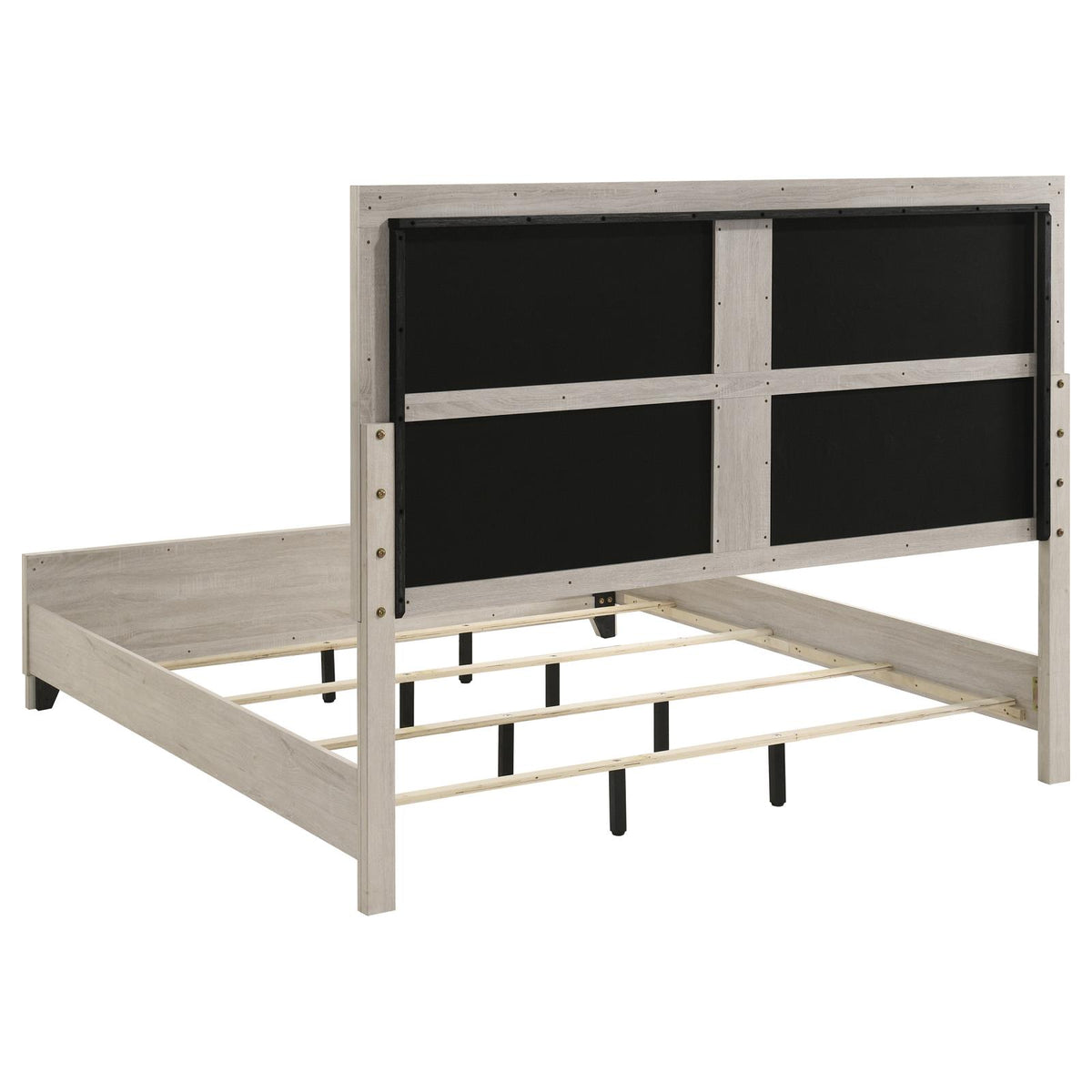 Farre Panel Bedroom Set - Washed Grey / Light Grey
