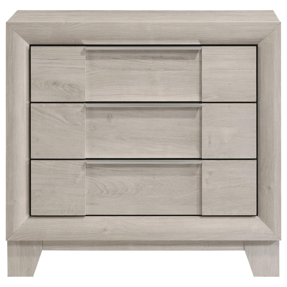 Farre 2-drawer Nightstand Bedside Table Washed Grey