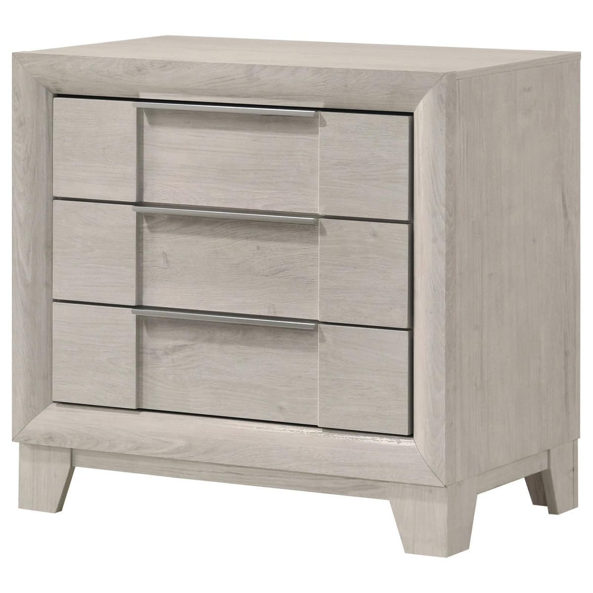 Farre 2-drawer Nightstand Bedside Table Washed Grey