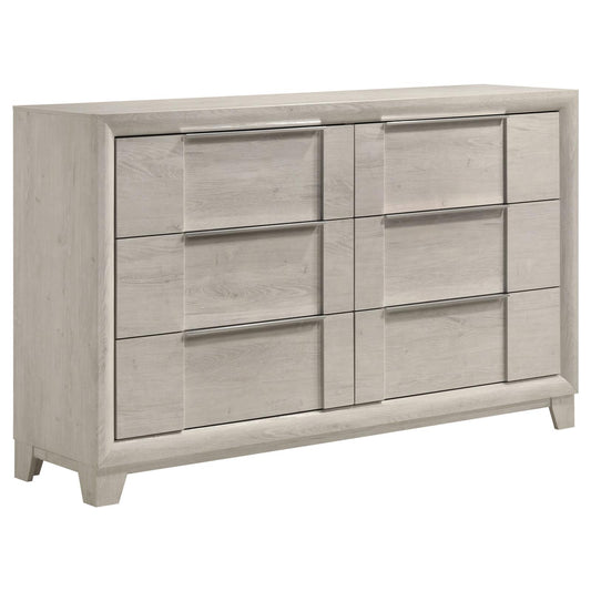 Farre 6-drawer Dresser Washed Grey