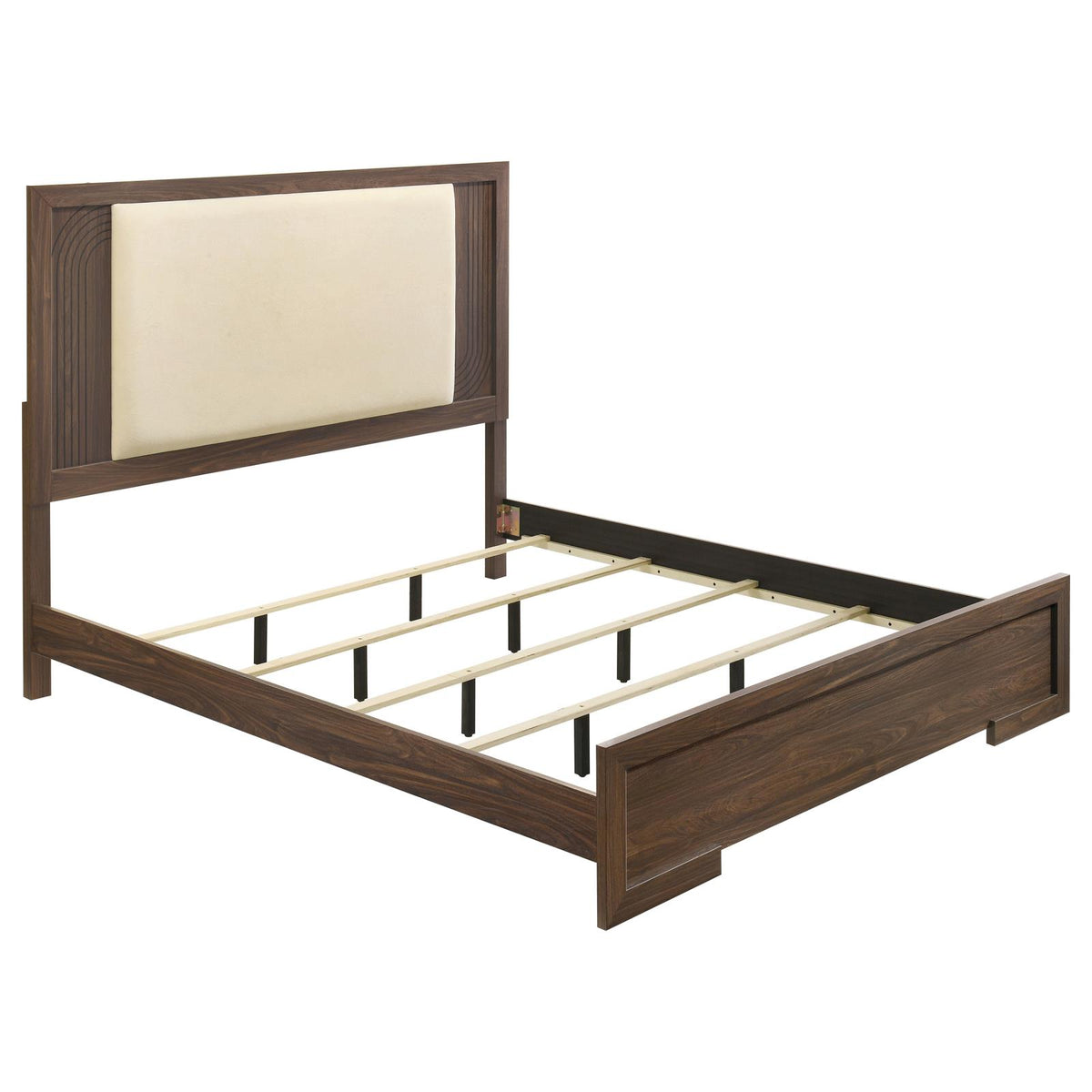 Etienne Panel Bedroom Set - Walnut / Vanilla
