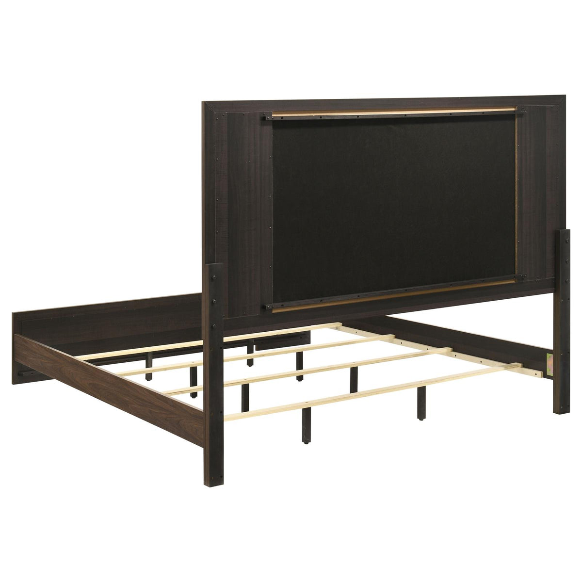 Etienne Panel Bedroom Set - Walnut / Vanilla