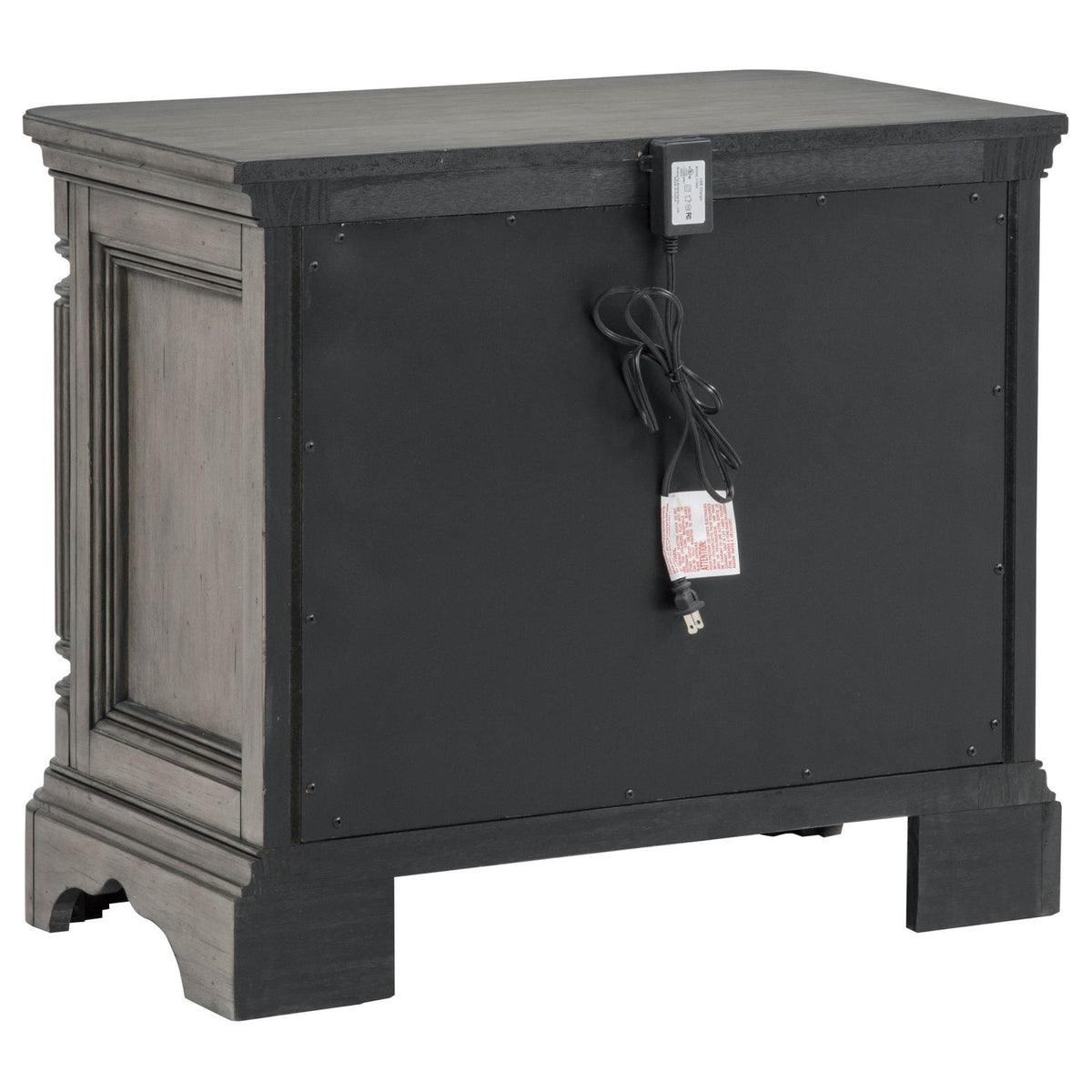 Cresswell 3-drawer Nightstand Bedside Table Weathered Taupe