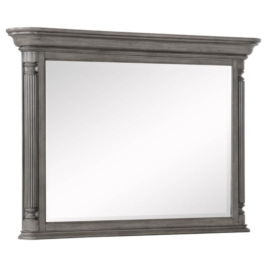 Cresswell Rectangular Dresser Mirror Weathered Taupe