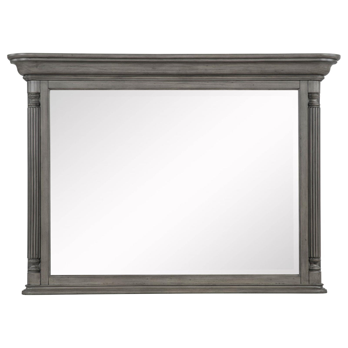 Cresswell Rectangular Dresser Mirror Weathered Taupe