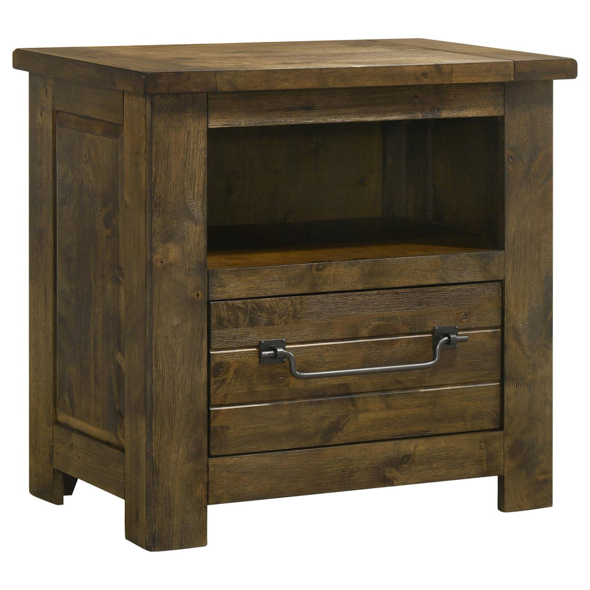 Doherty Panel Bedroom Set - Rustic Golden Brown / Light Brown