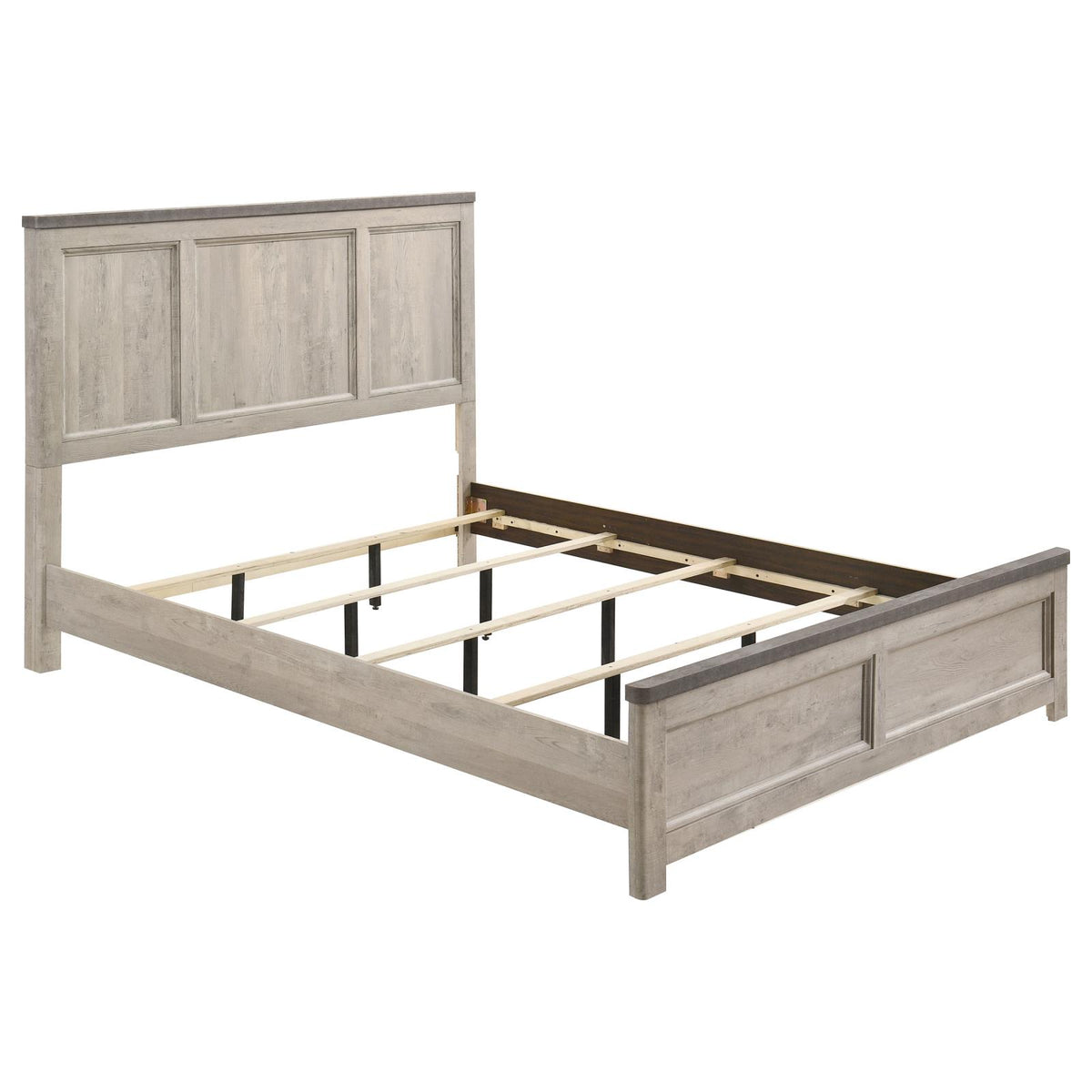 Nevado Panel Bedroom Set - Grey / Weathered Taupe