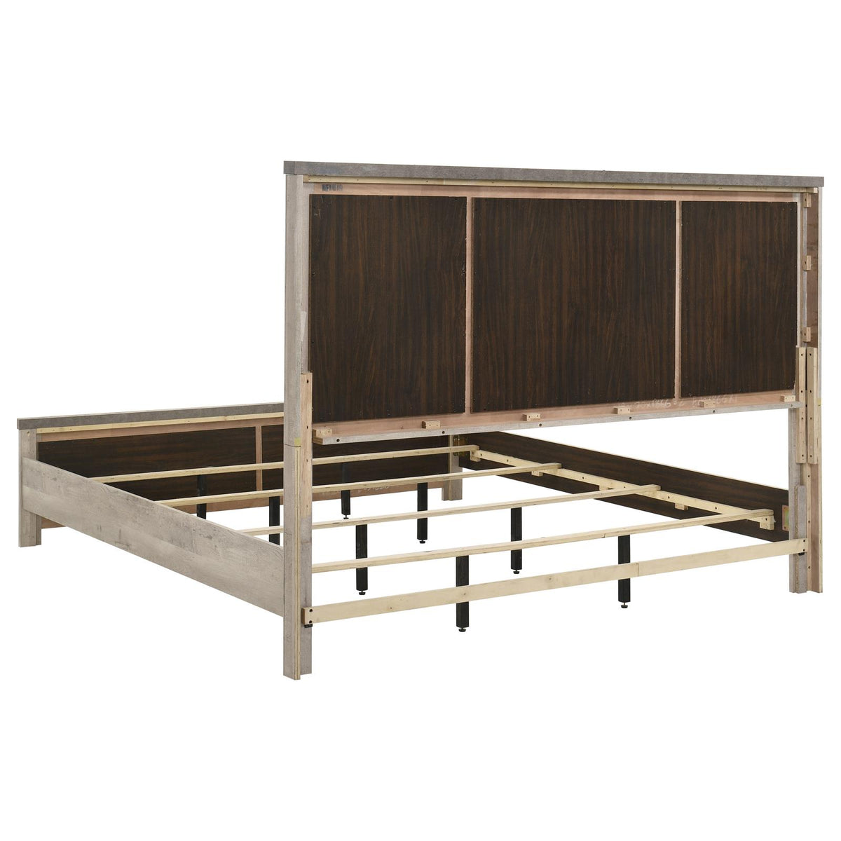 Nevado Panel Bedroom Set - Grey / Weathered Taupe