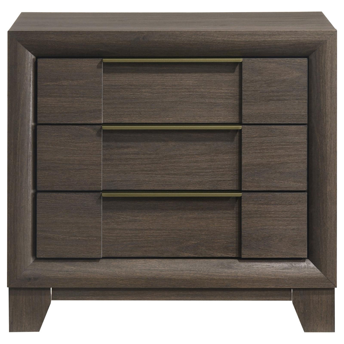 Farre 2-drawer Nightstand Bedside Table Dark Brown