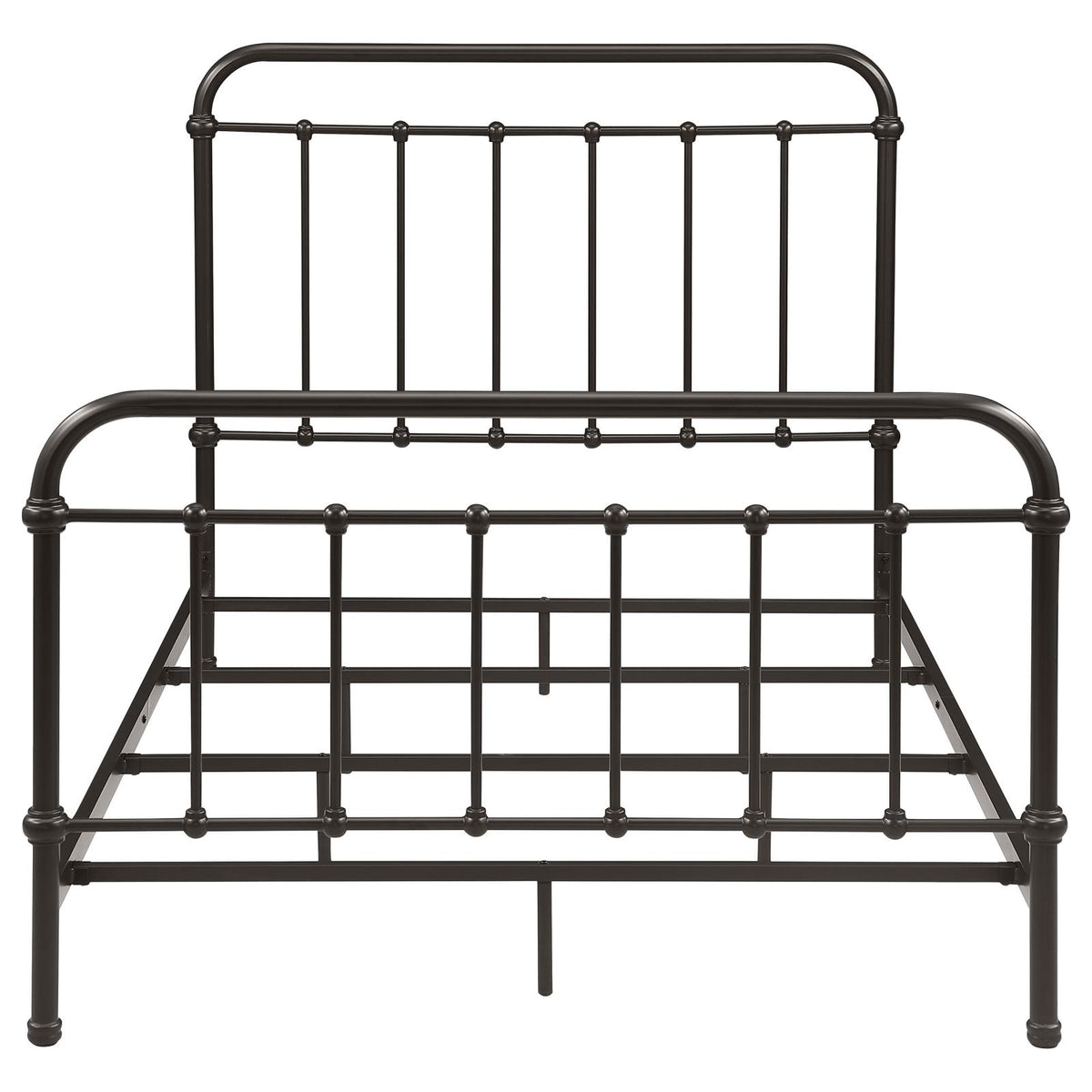 Livingston Metal Full Open Frame Bed Dark Bronze