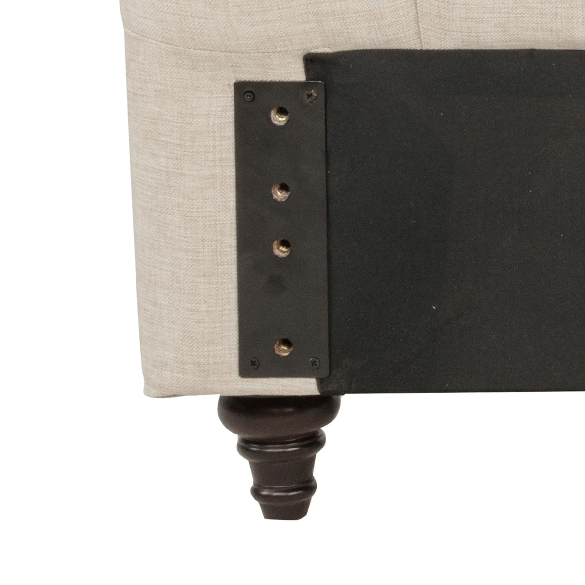 Devon 57-inch Upholstered Full Headboard Beige