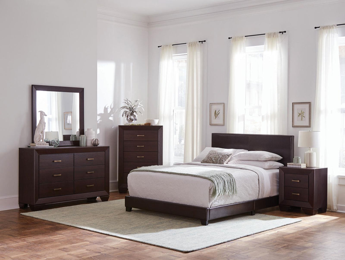 Dorian Bedroom Set - Dark Cocoa