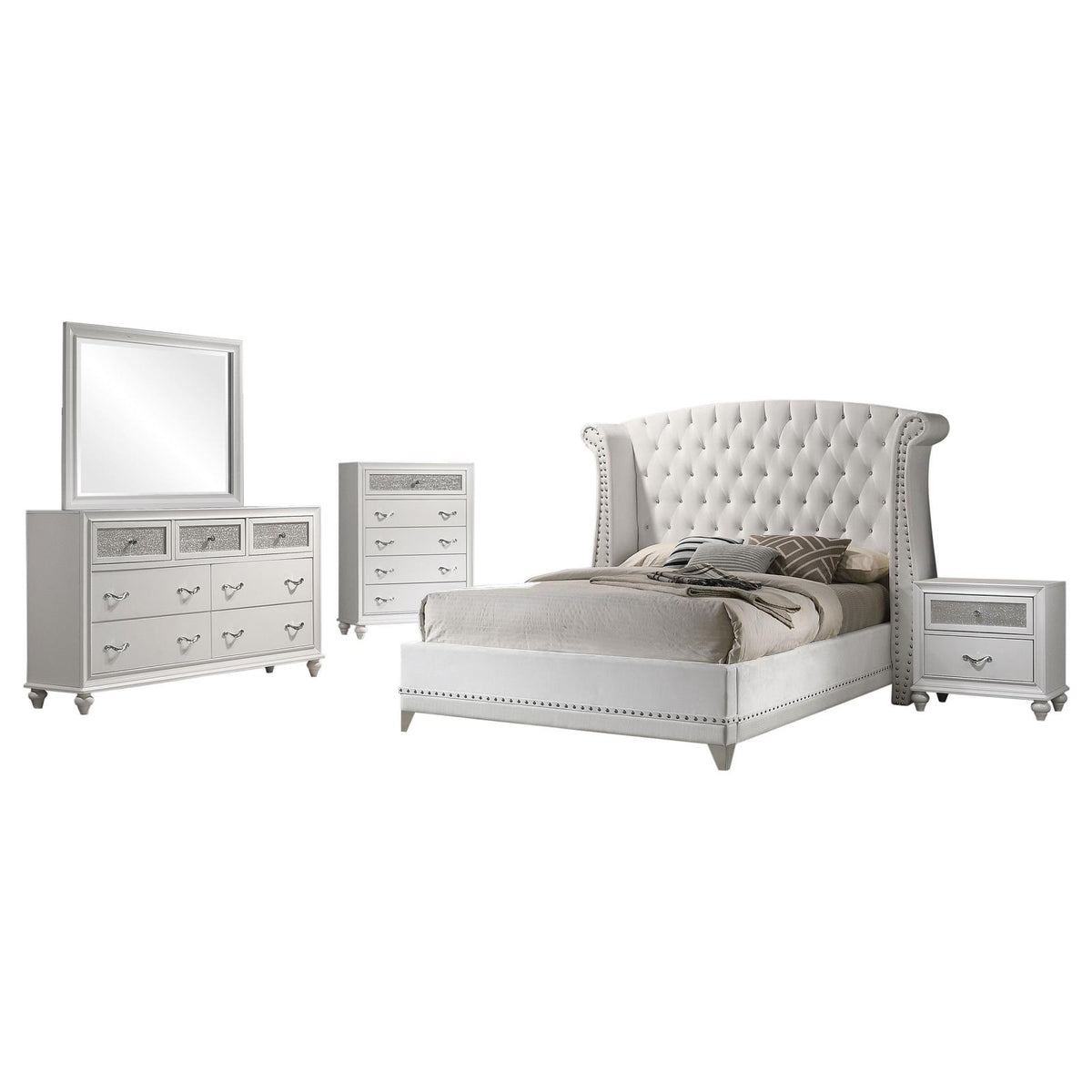 Barzini Bedroom Set - White