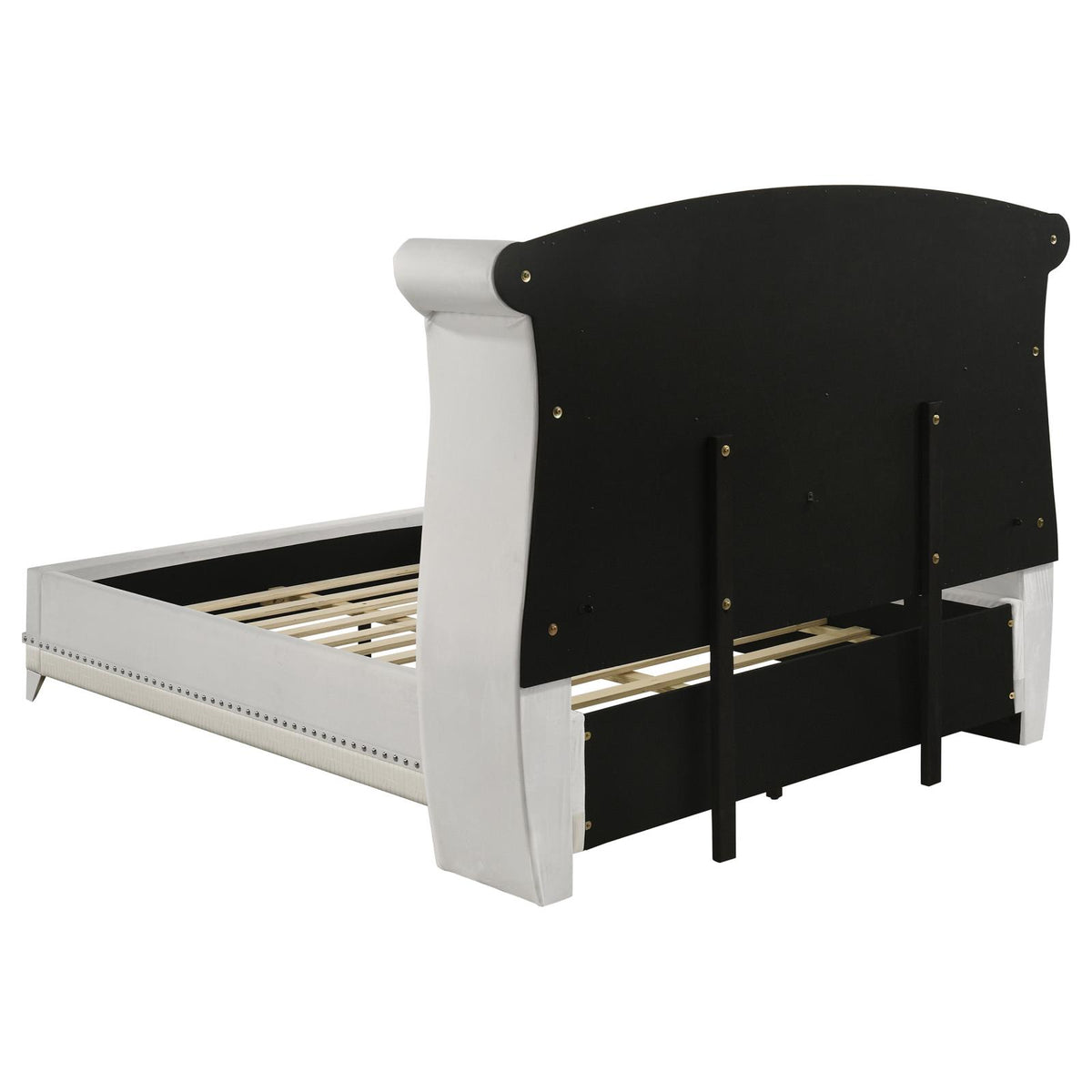 Barzini Upholstered Queen Wingback Bed White