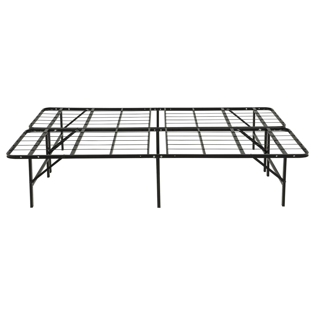 Kramer Full Folding Metal Platform Bed Frame Black