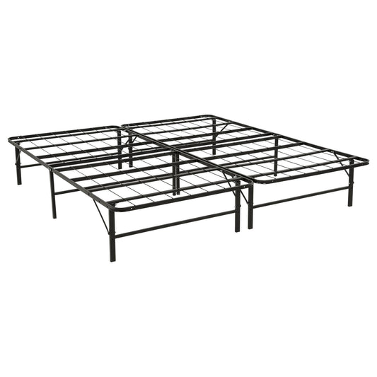 Kramer Eastern King Folding Metal Platform Bed Frame Black