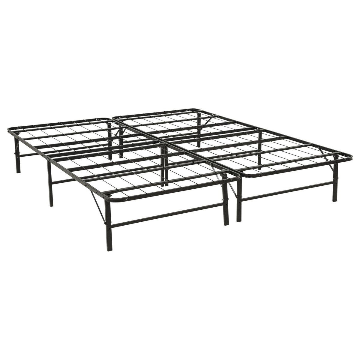 Kramer California King Folding Metal Bed Frame Black