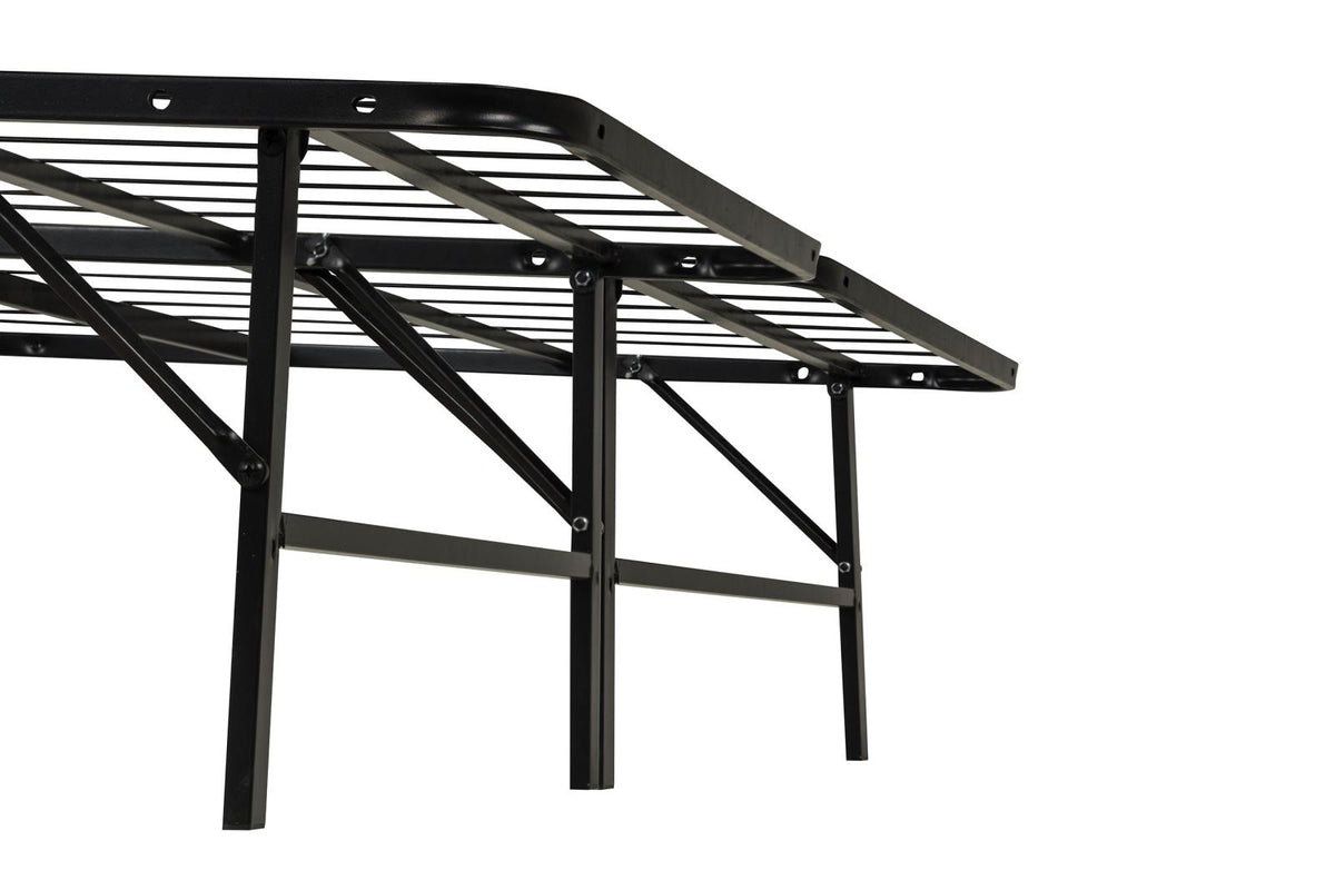 Kramer California King Folding Metal Bed Frame Black