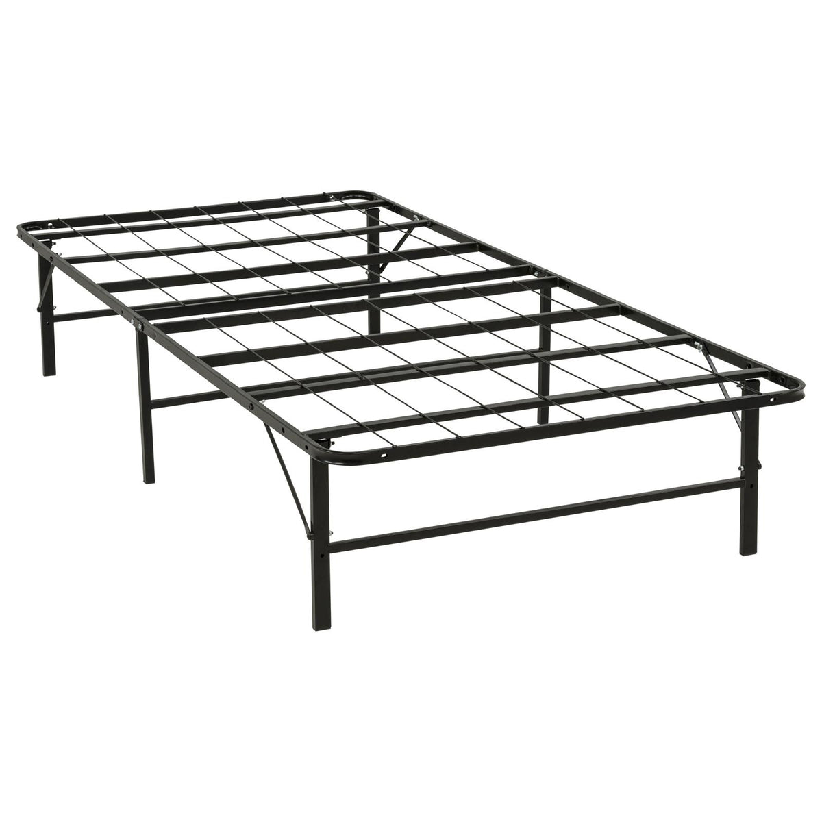 Kramer Twin XL Folding Metal Platform Bed Frame Black