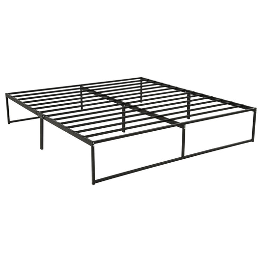 Gates Eastern King Heavy-Gauge Metal Platform Bed Frame Black