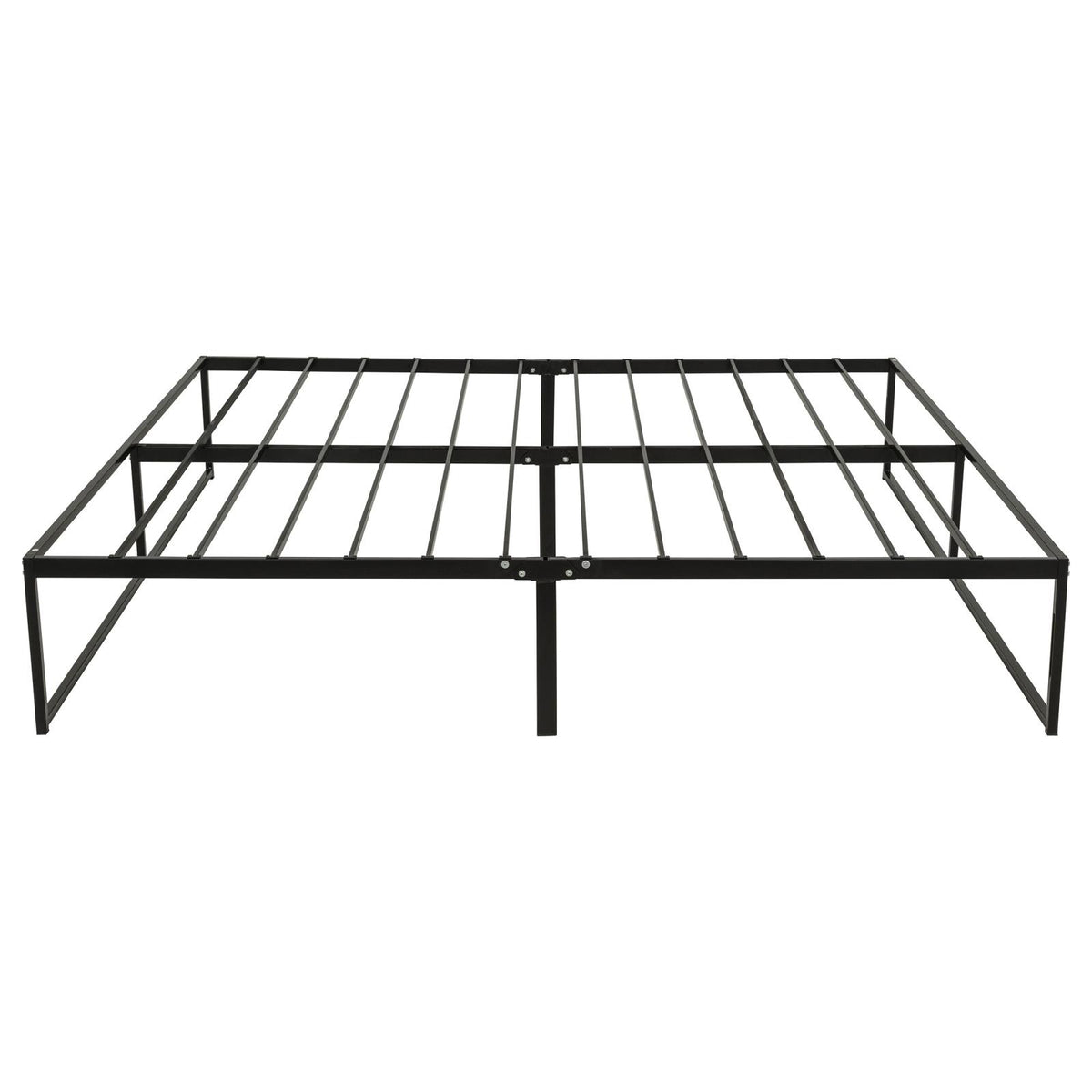 Gates Eastern King Heavy-Gauge Metal Platform Bed Frame Black