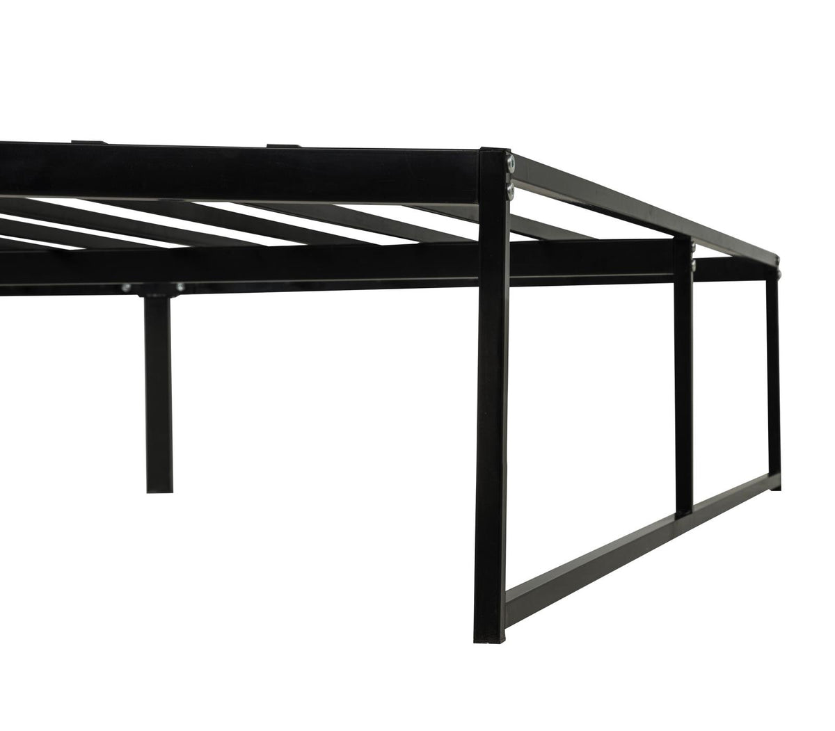 Gates Queen Heavy-Gauge Metal Platform Bed Frame Black
