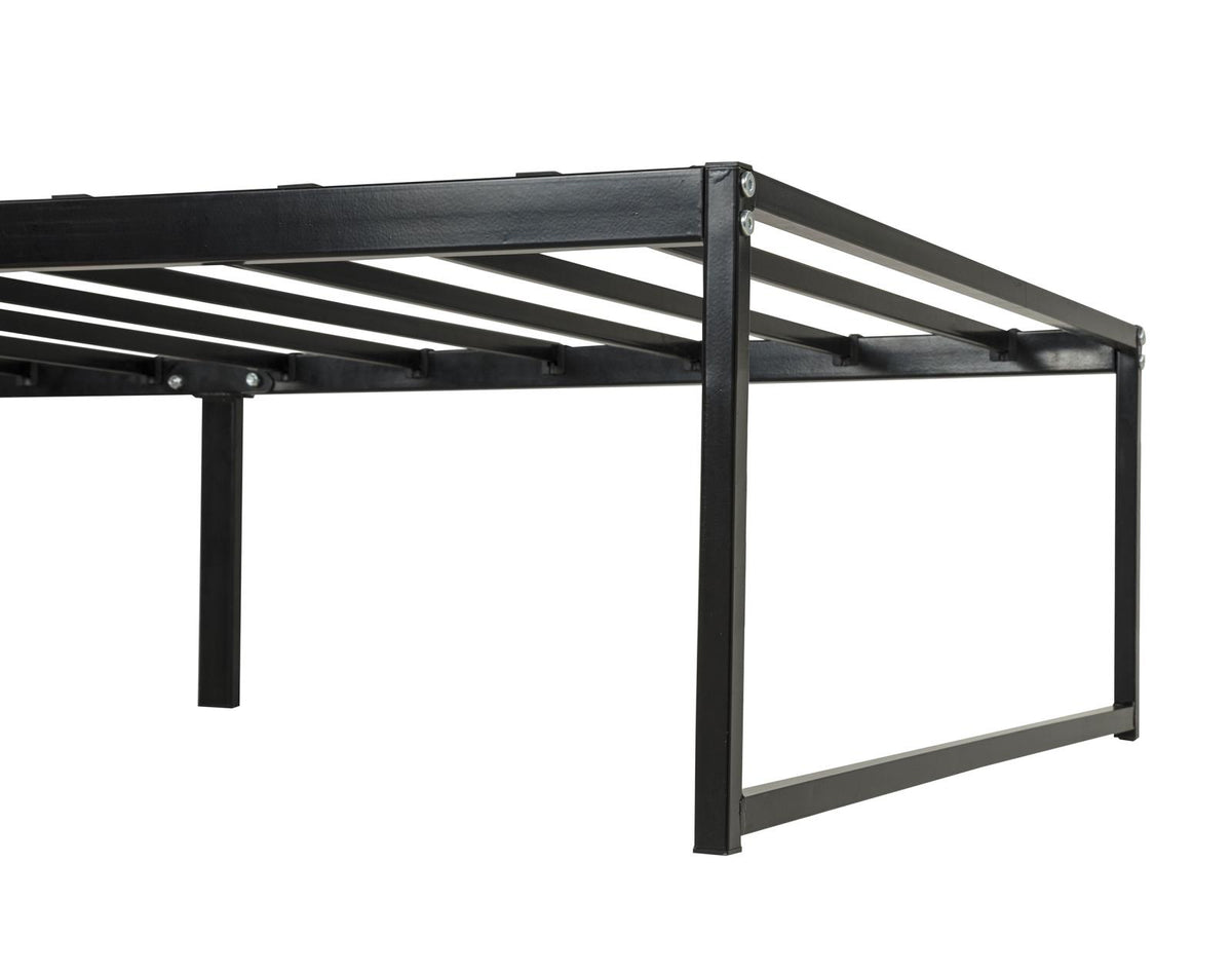 Gates Twin Heavy-Gauge Metal Platform Bed Frame Black