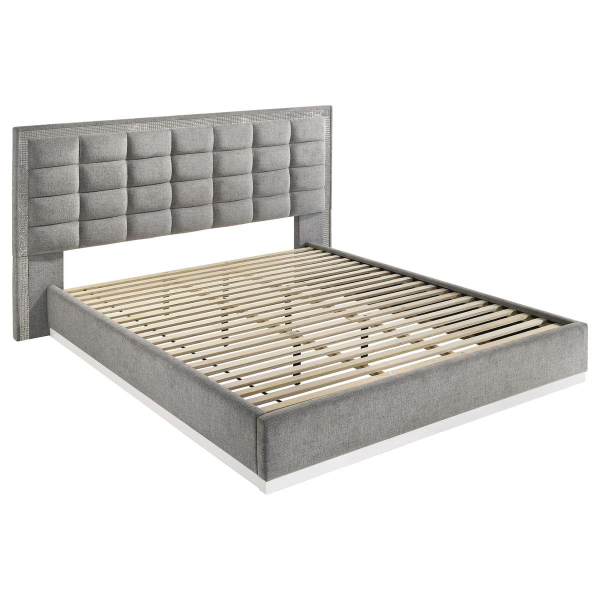 Viana Bedroom Set - Grey / White High Gloss