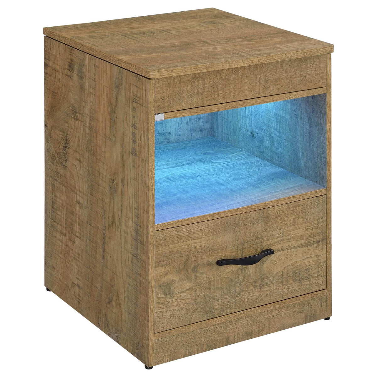 Fabre 1-drawer Extendable Top Nightstand Bedside Table Mango