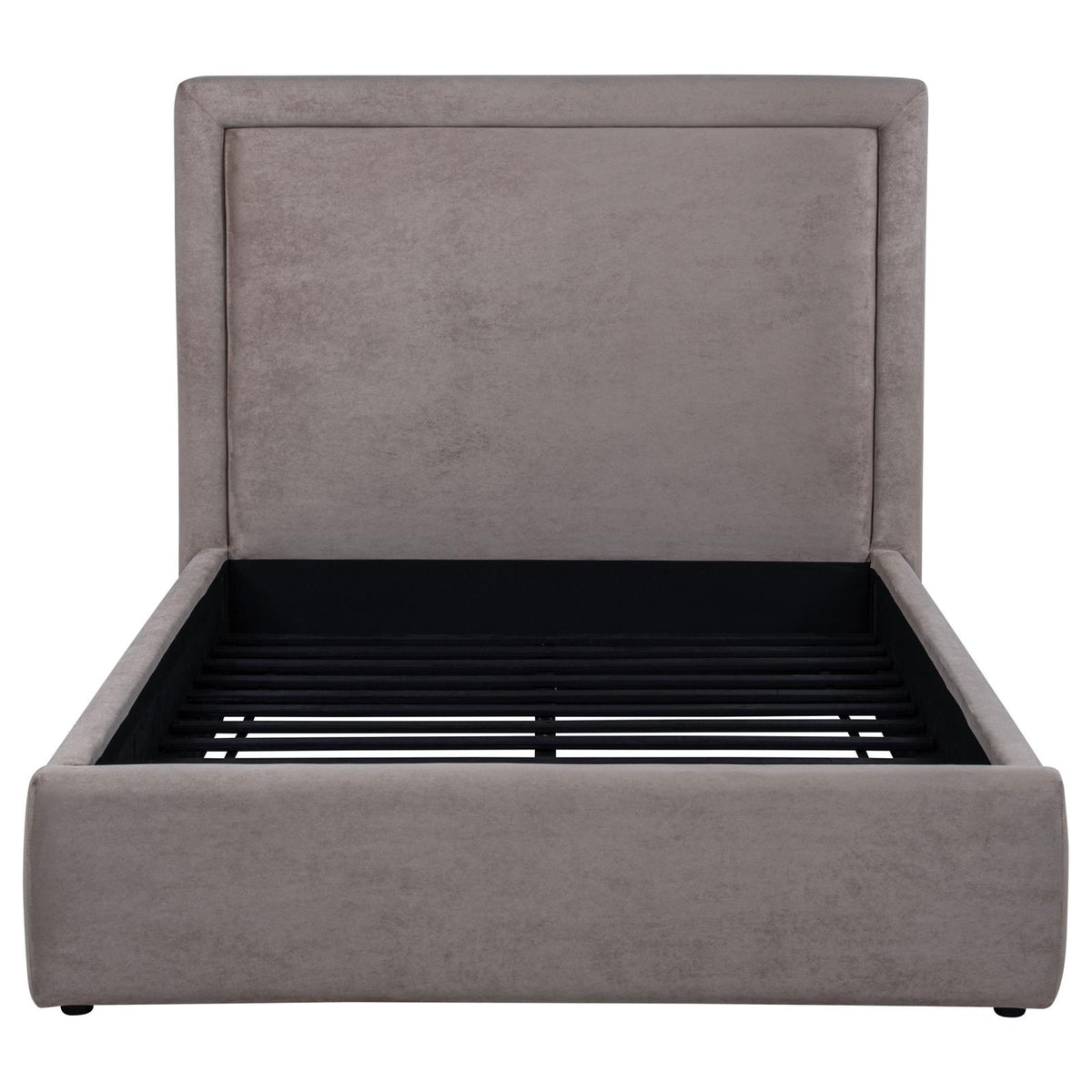 Lawson 54-inch Upholstered Full Panel Platform Bed Mushroom