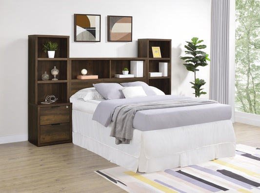 Westpark 3-piece Full Bedroom Set Bookcase Headboard Pine