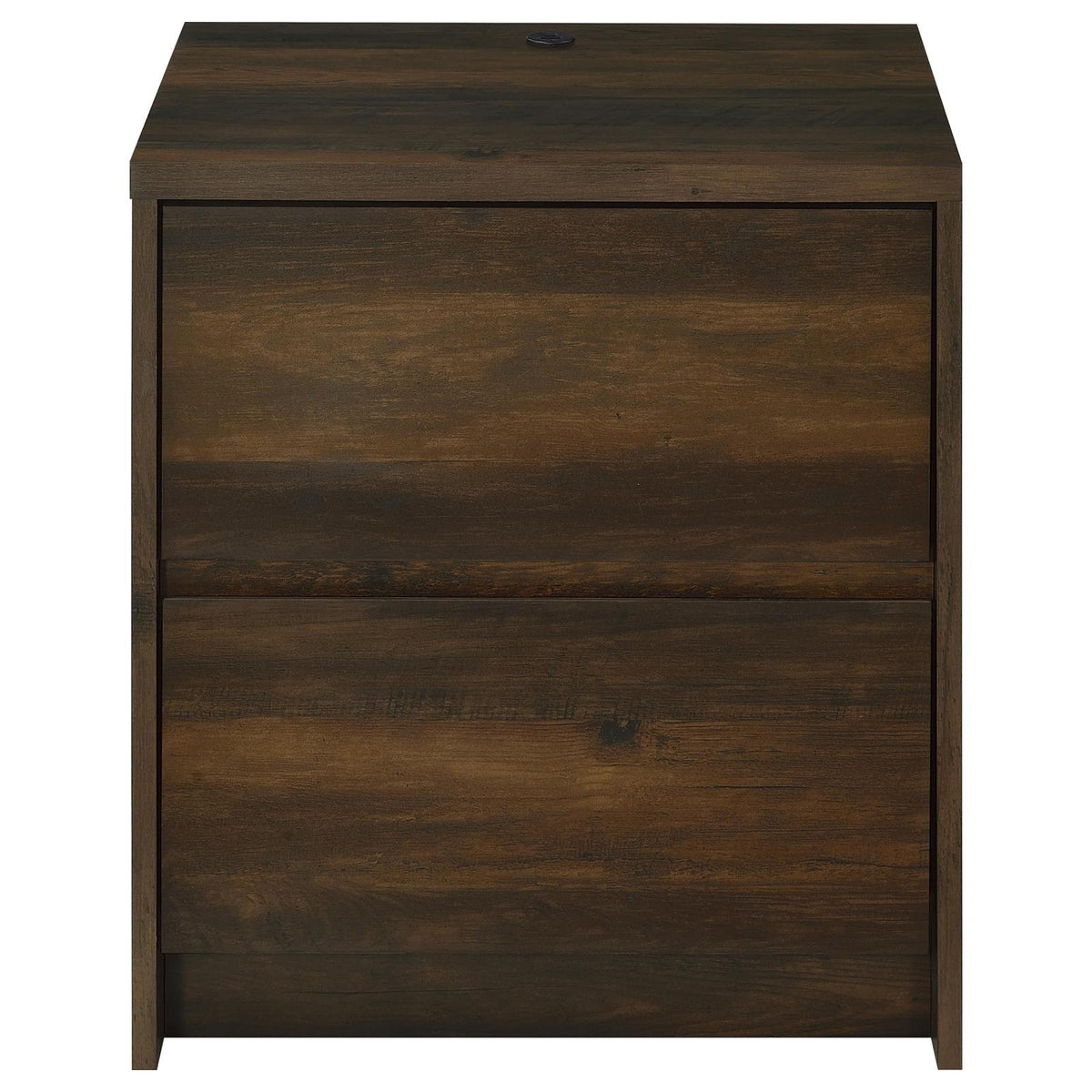 Westpark 2-drawer Nightstand LED Lights and USB Dark Pine
