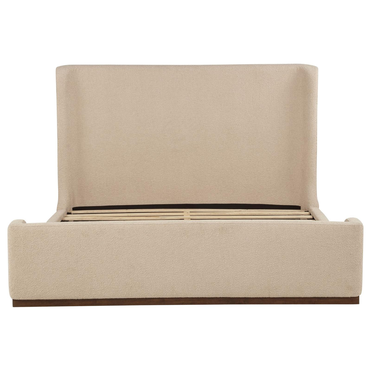 Nala Eastern King Fabric Upholstered Platform Bed Tan