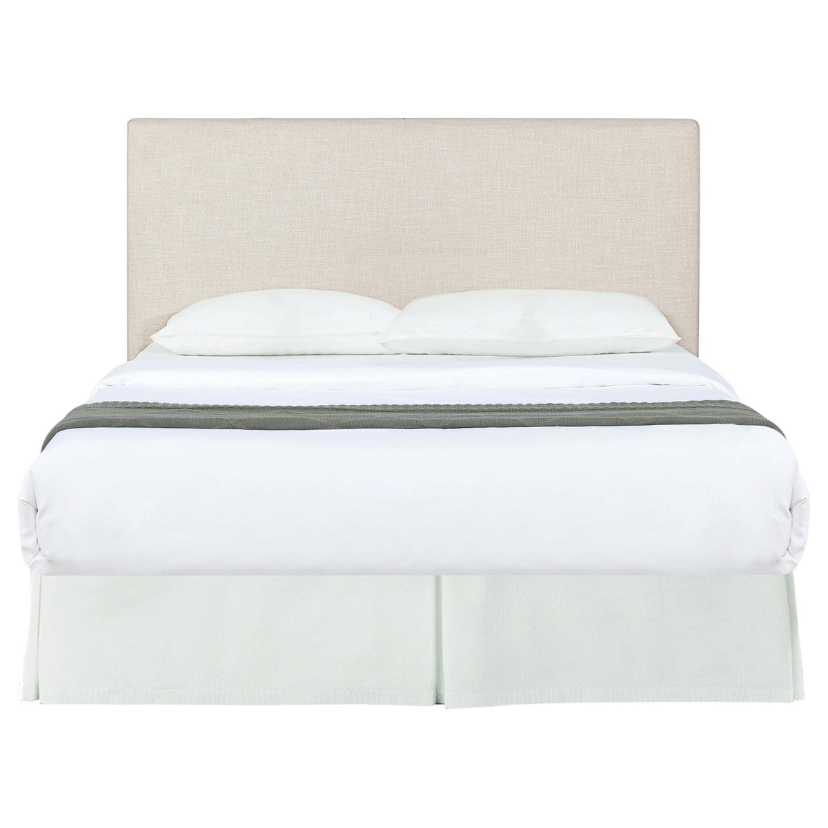 Pirro Upholstered Queen or Full Panel Headboard Sand