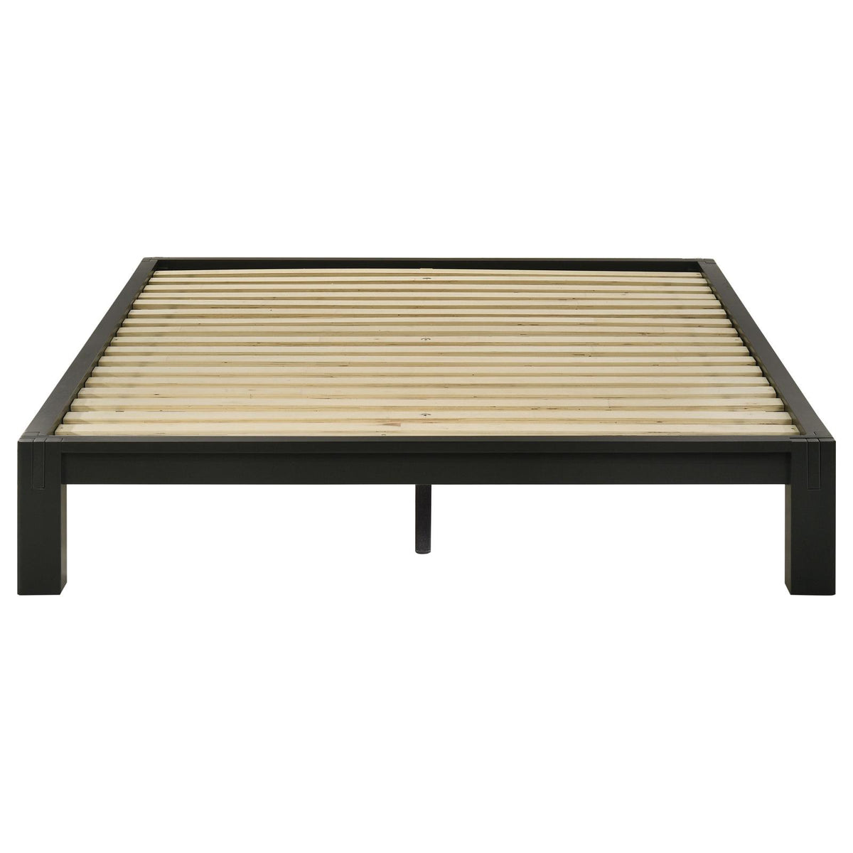 Gislen Queen Easy Assembly Wood Platform Bed Black