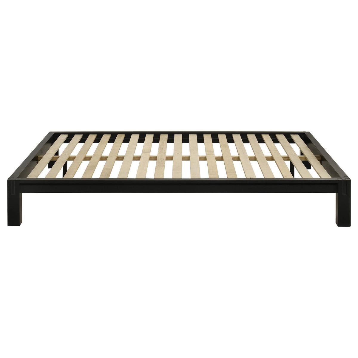 Gislen Queen Easy Assembly Wood Platform Bed Black