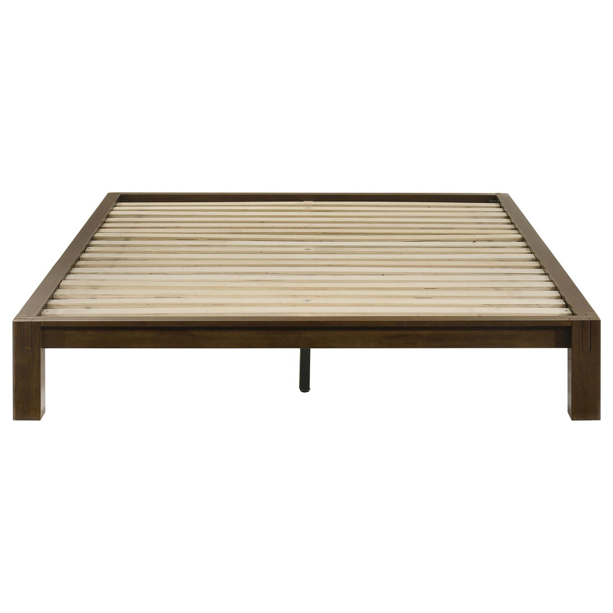 Gislen Full Easy Assembly Wood Platform Bed Walnut