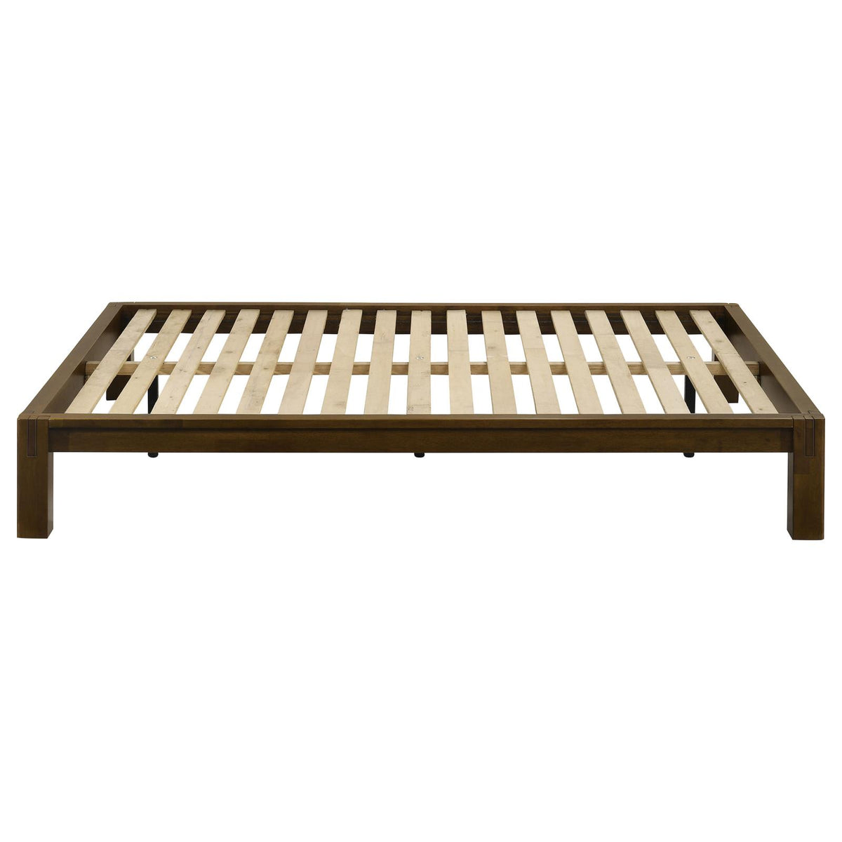 Gislen Full Easy Assembly Wood Platform Bed Walnut