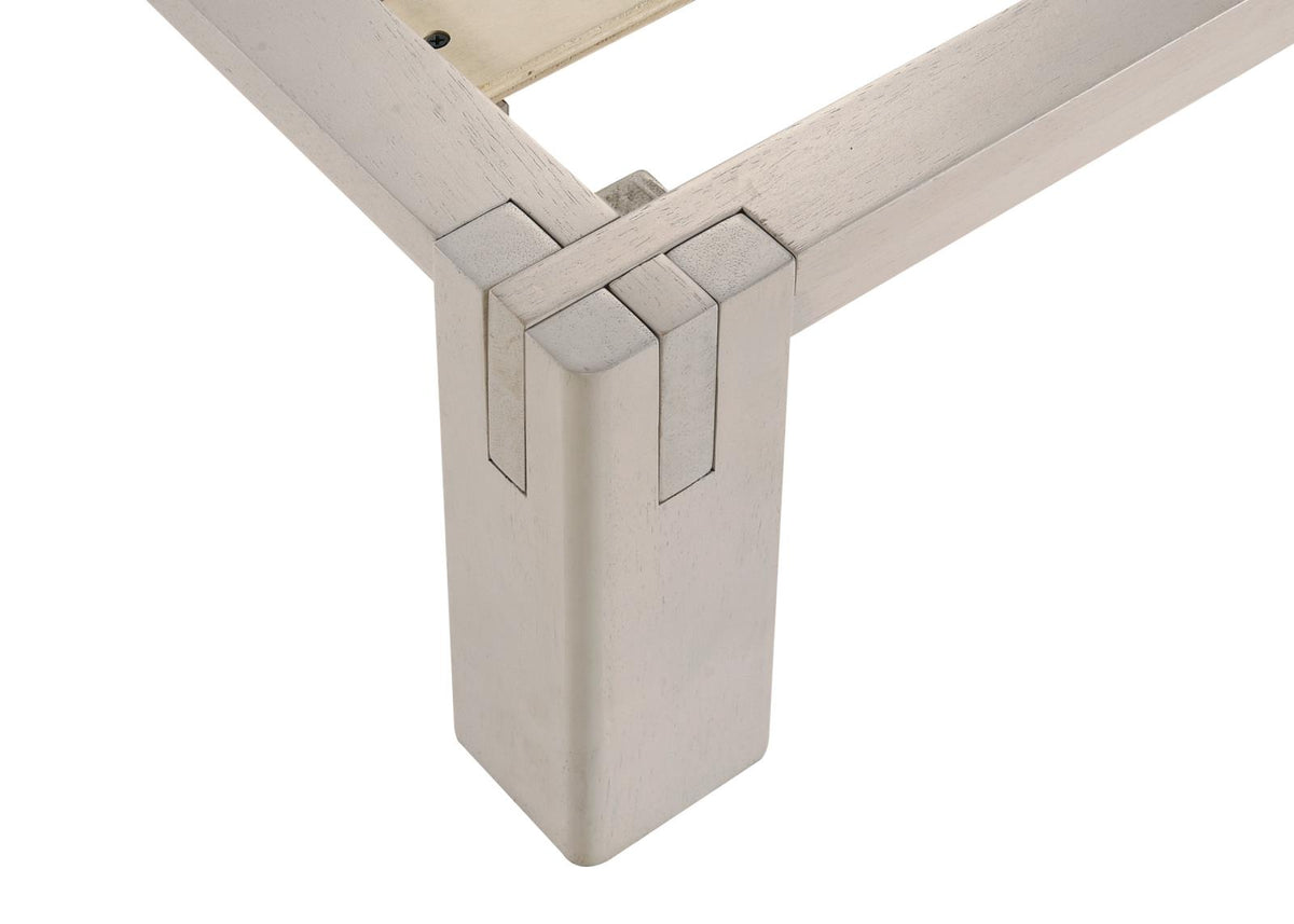Gislen Full Easy Assembly Wood Platform Bed White