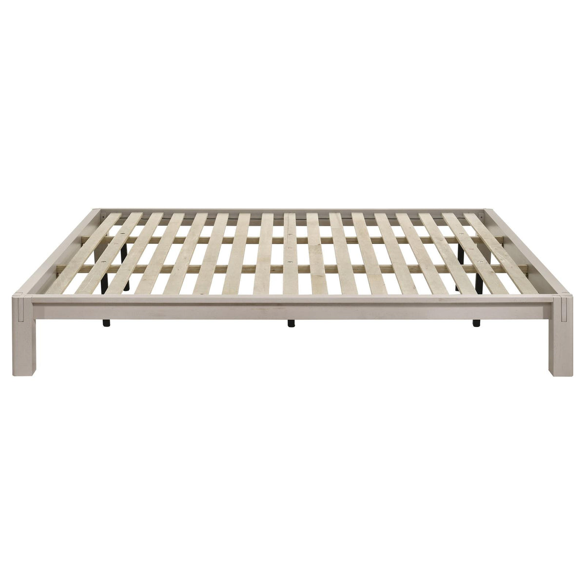 Gislen Eastern King Easy Assembly Wood Platform Bed White