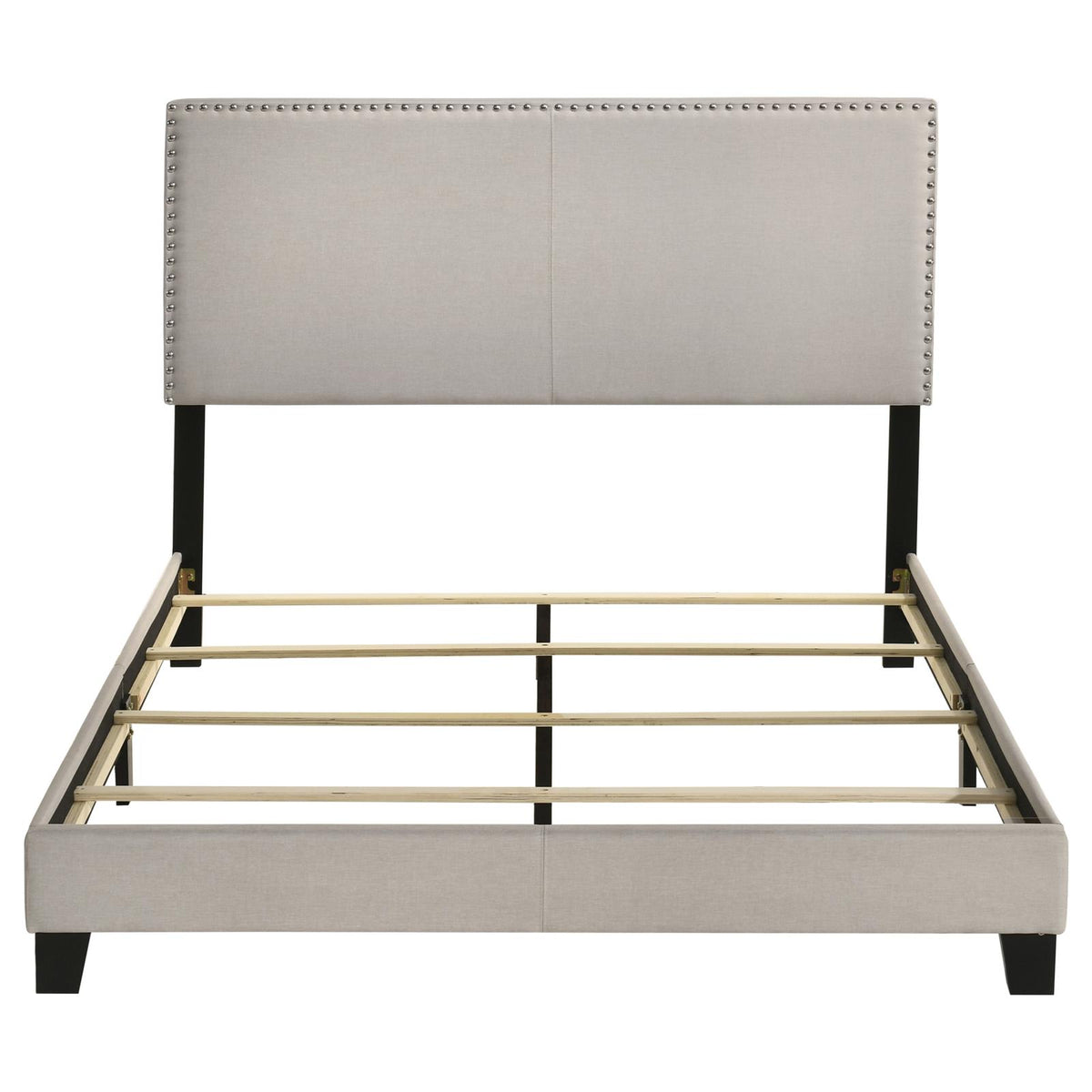 Boyd Upholstered Queen Panel Bed Ivory