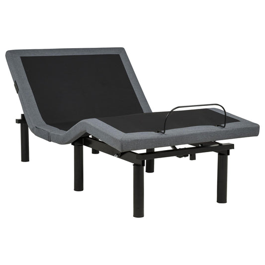 Weston Twin Dual-Motor Massage Adjustable Bed Base in Black and Grey