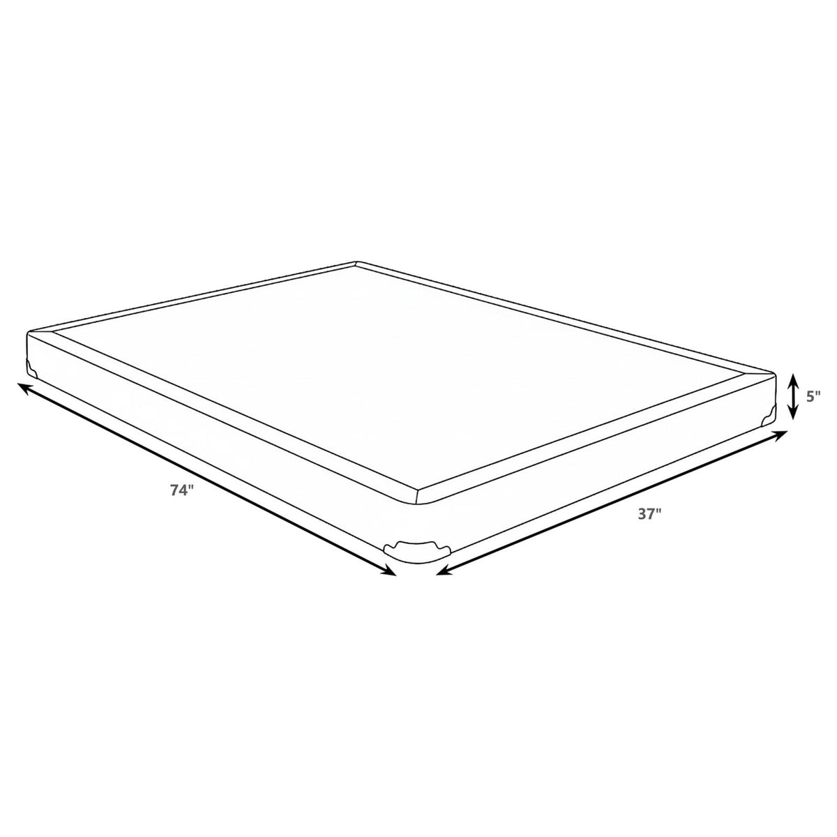 Mercer 5-inch Twin Low Profile Box Spring Foundation
